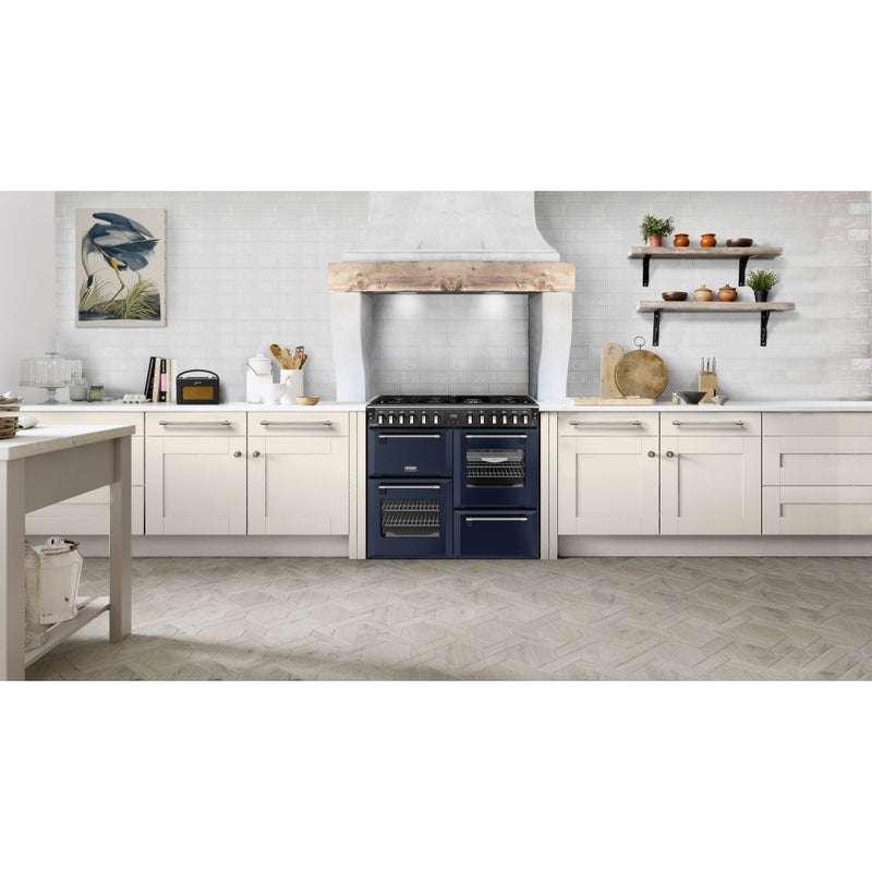 Stoves 444412018 Richmond Deluxe 100cm Dual Fuel Range Cooker - Midnight Blue