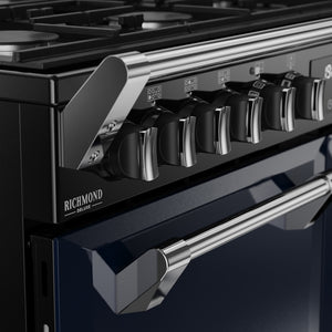 Stoves 444412018 Richmond Deluxe 100cm Dual Fuel Range Cooker - Midnight Blue