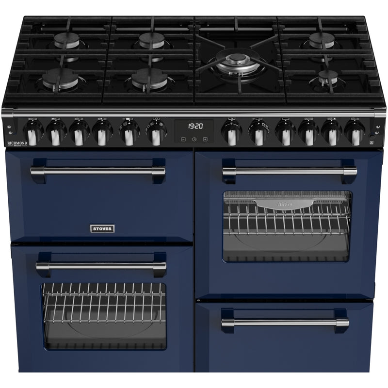 Stoves 444412018 Richmond Deluxe 100cm Dual Fuel Range Cooker - Midnight Blue
