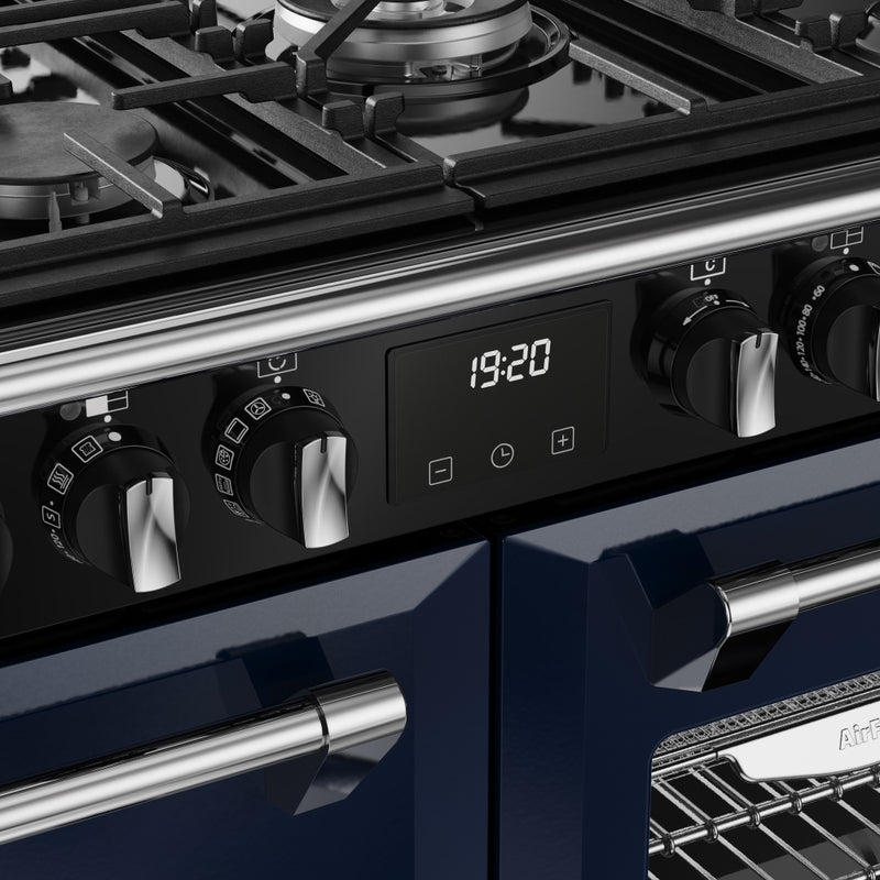 Stoves 444412018 Richmond Deluxe 100cm Dual Fuel Range Cooker - Midnight Blue