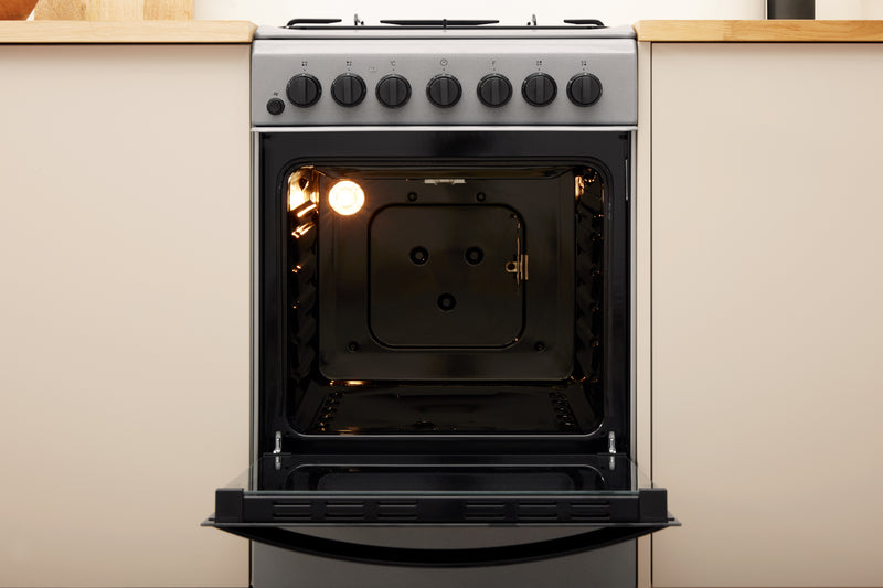Indesit IS5G4PHSS/UK 50cm Dual Fuel Single Oven Freestanding Cooker