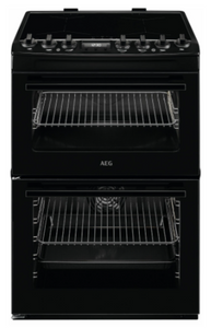 AEG CIX6540ACB 60cm Electric Double Oven Freestanding Cooker