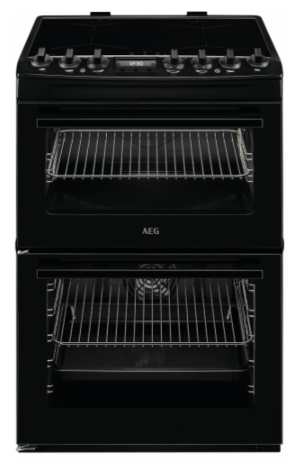 AEG CIX6540ACB 60cm Electric Double Oven Freestanding Cooker