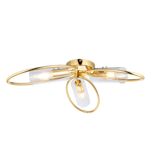 Amari 3 Ceiling - Polished Brass