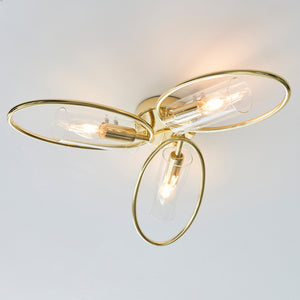 Amari 3 Ceiling - Polished Brass