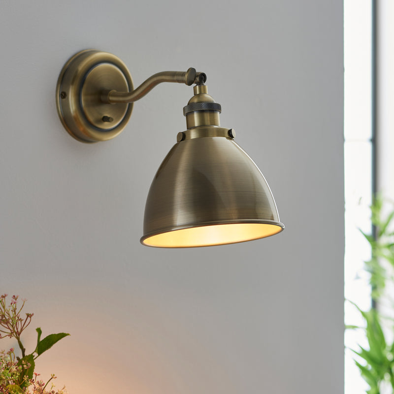 Franklin Wall Light - Antique Brass