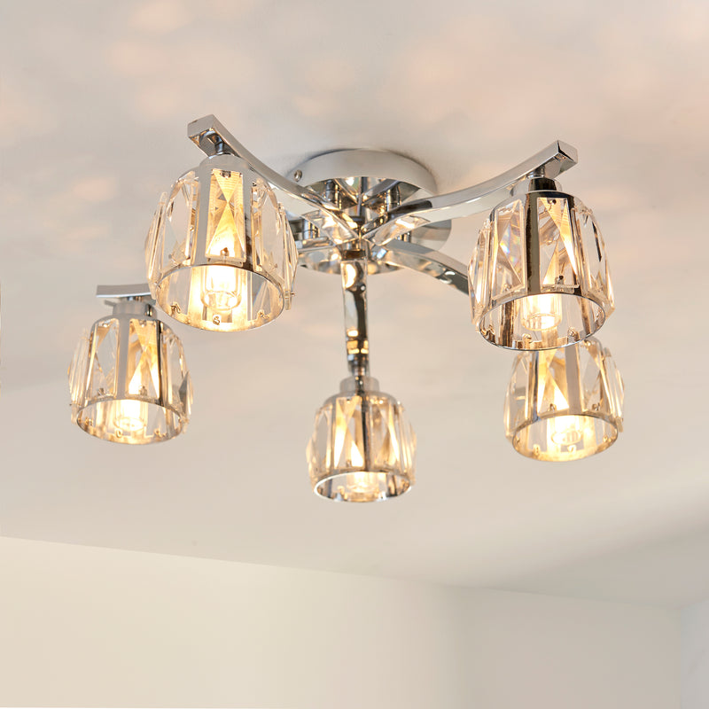 Ria Bathroom 5 Ceiling Light