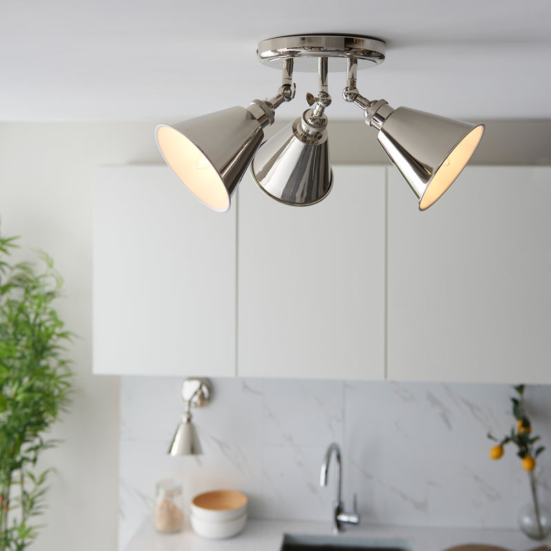 Hal 3 Ceiling Spot - Bright Nickel