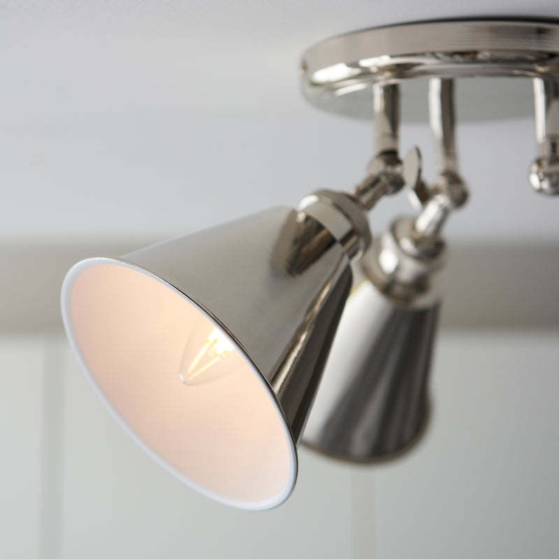Hal 3 Ceiling Spot - Bright Nickel