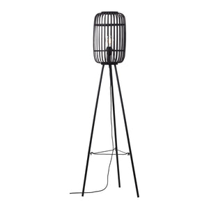 Mathias Bamboo Floor Light - Black