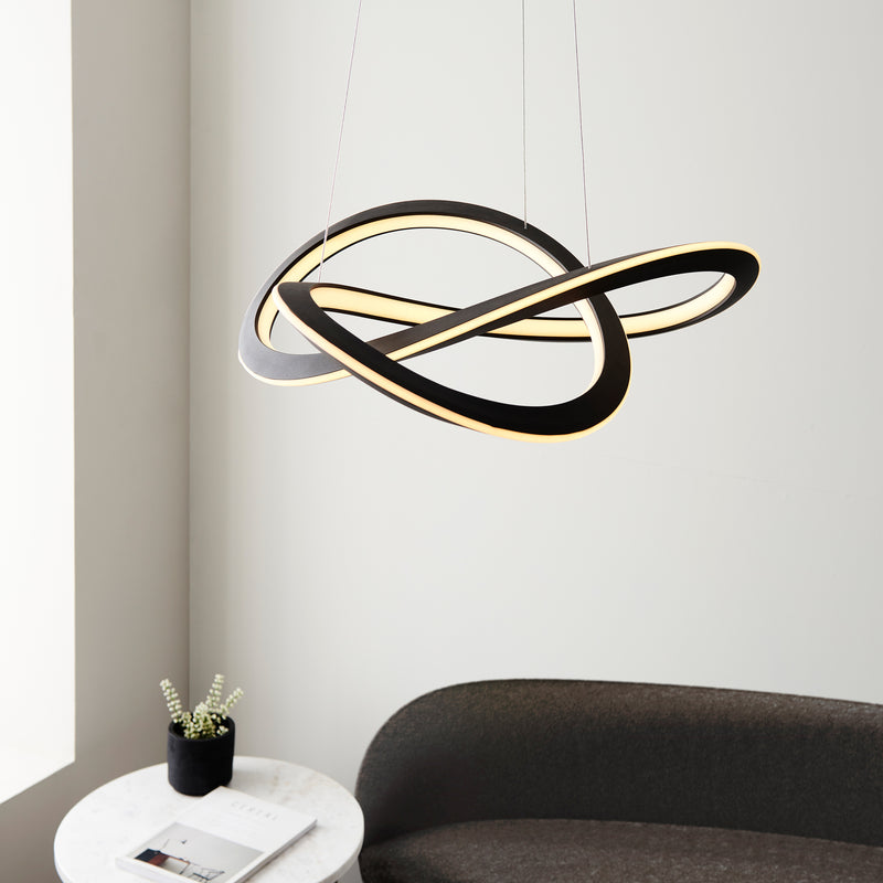 Espina Pendant Light - Textured Black