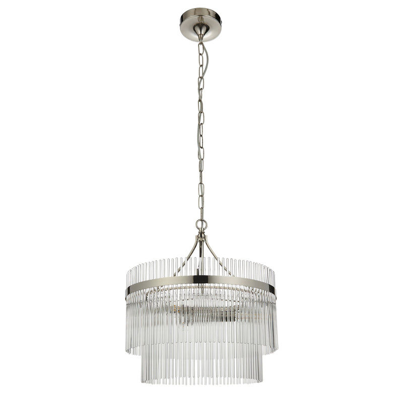 Marietta 3 Pendant Light - Bright Nickel
