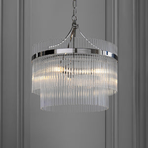 Marietta 3 Pendant Light - Bright Nickel