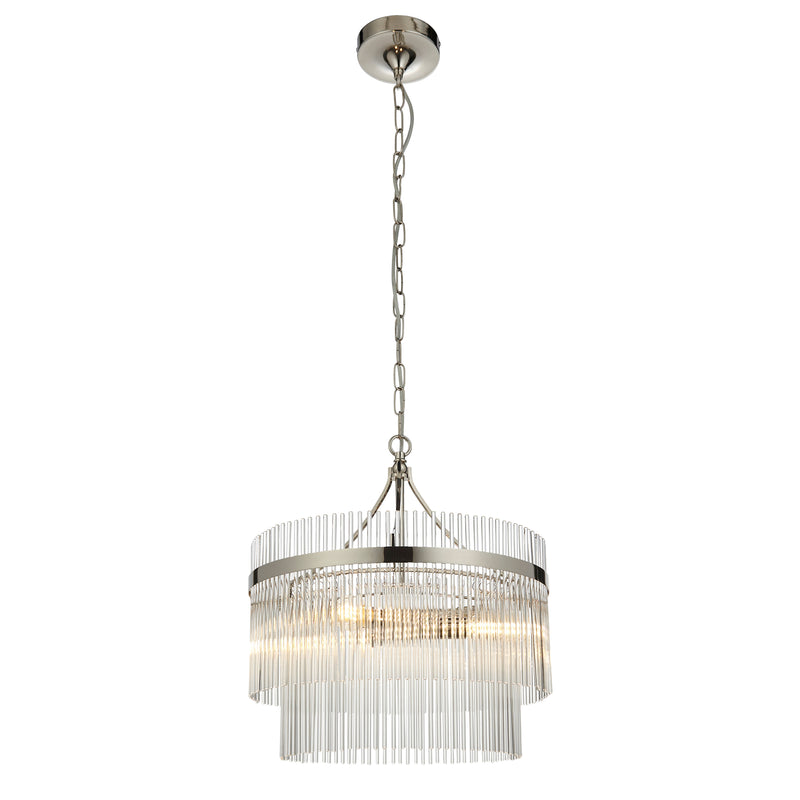 Marietta 3 Pendant Light - Bright Nickel