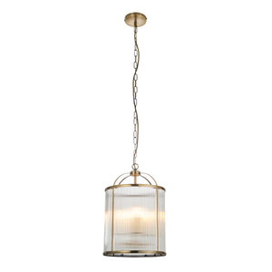 Lambeth Ribbed 4 Light Pendant