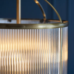Lambeth Ribbed 4 Light Pendant