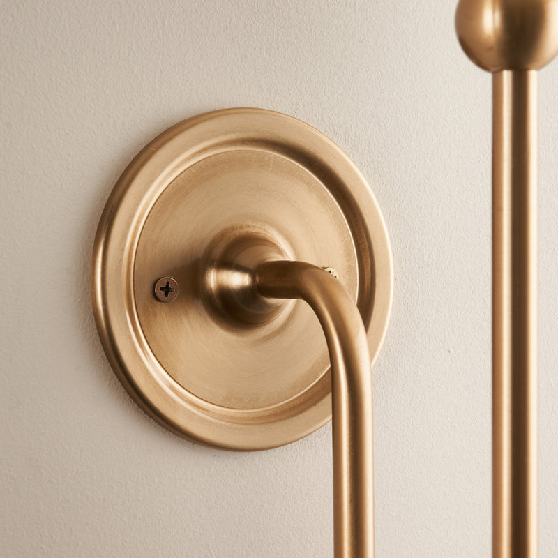 Santiago Wall Light Fitting - Aged Brass