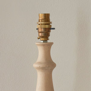 Hidcote Table Lamp Base - Natural Wood