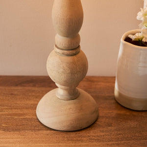 Hidcote Table Lamp Base - Natural Wood