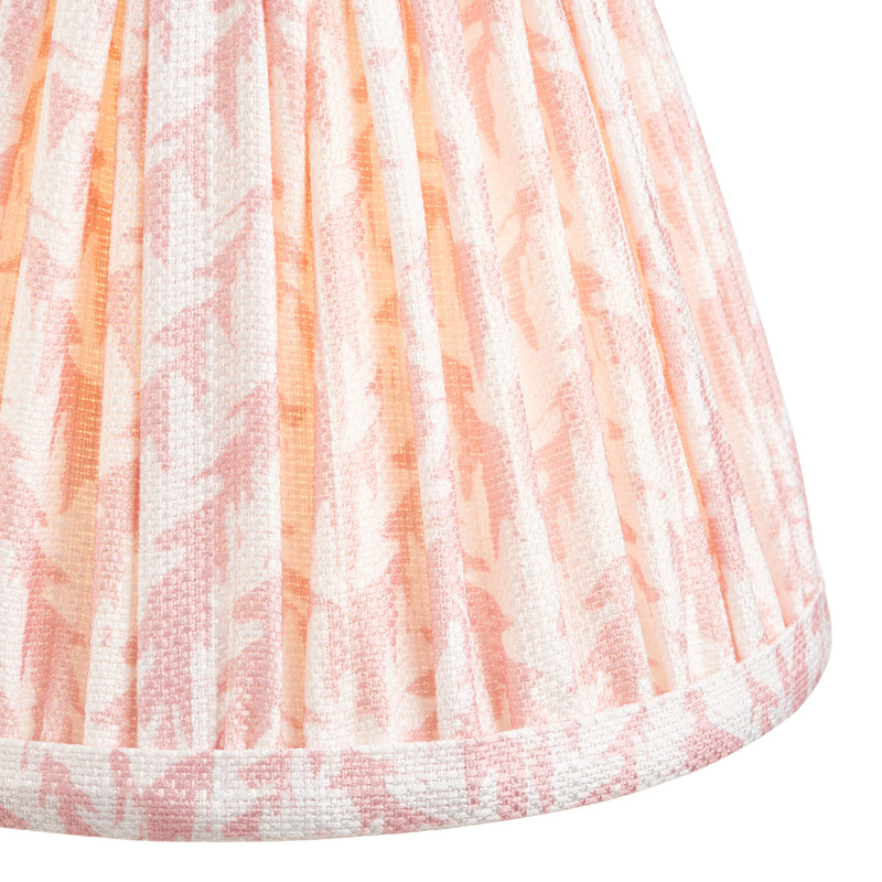 Leaf 16cm Fabric Shade - Peach