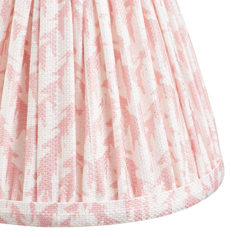 Leaf 16cm Fabric Shade - Peach