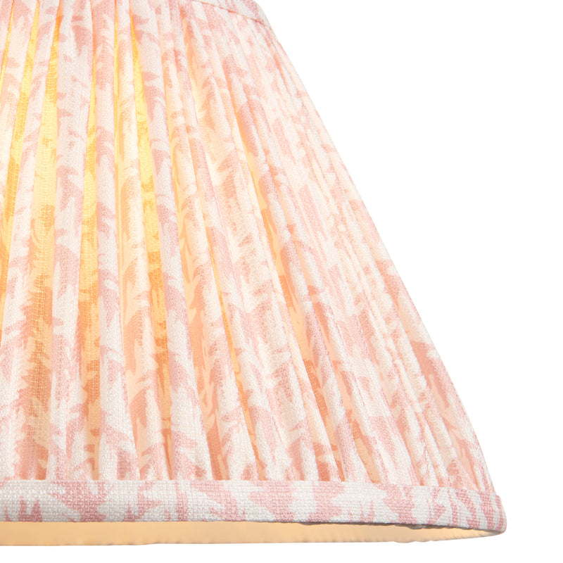 Leaf 30cm Fabric Shade - Peach