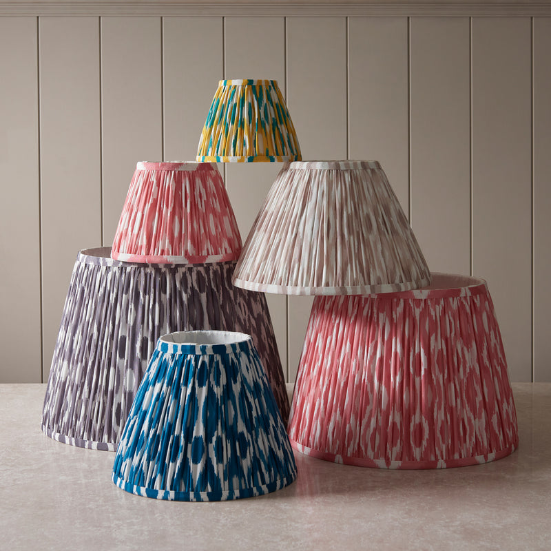 Ikat 20cm Fabric Shade - Neutral
