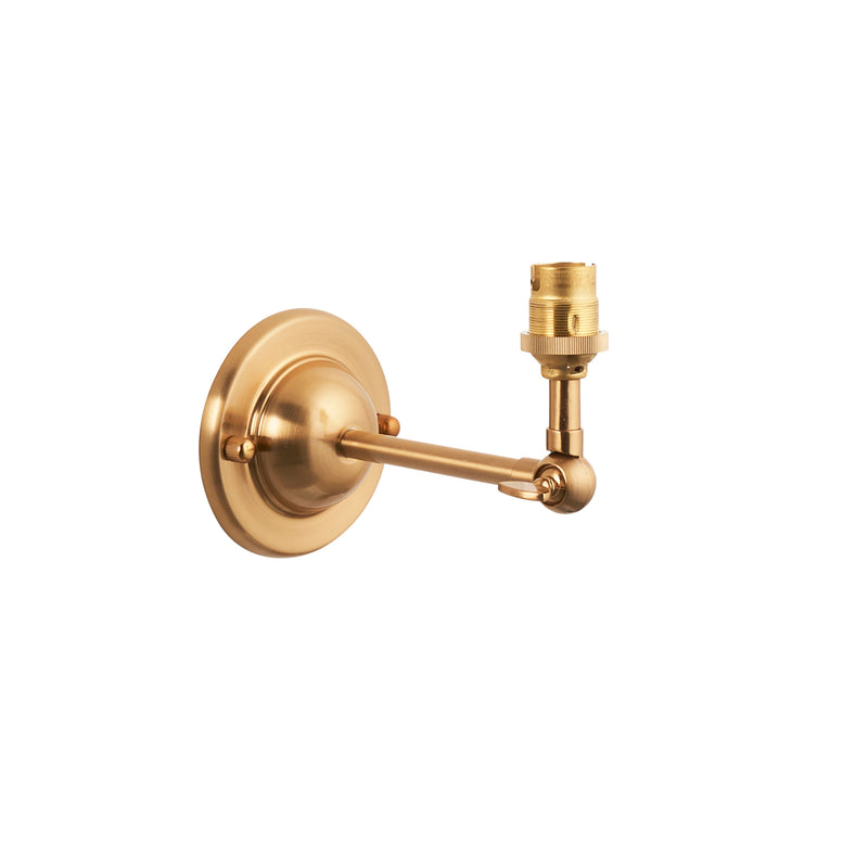 Dome Wing Wall Light Fitting - Aged Brass