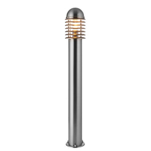 Louvre Large 1 Light Outdoor Floor Lamp - Stainless Steel