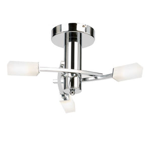 Havana 3 Light Semi Flush Ceiling Light - Chrome