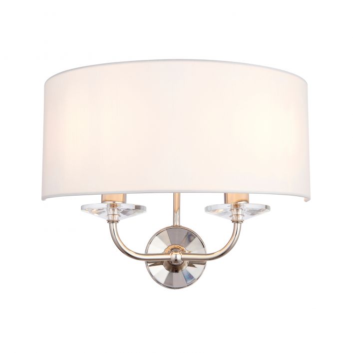 Nixon 2 Light Wall Light - Silver