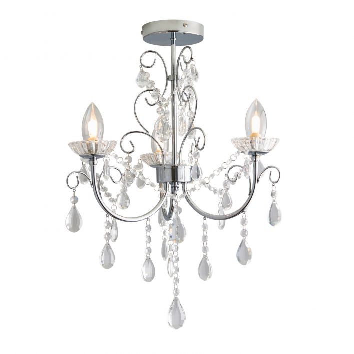 Tabitha 3 Light Bathroom Light - Crystal