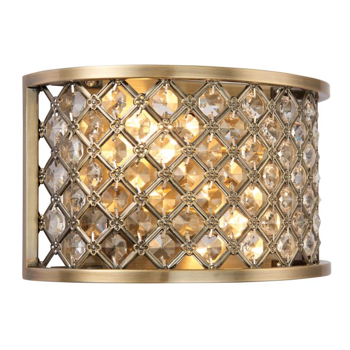 Hudson 2 Light Wall Light - Brass