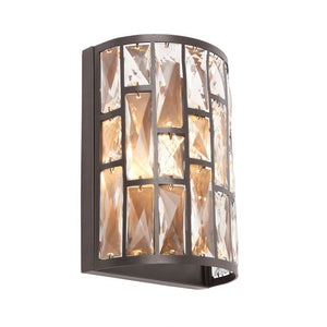 Belle 1 Light Wall Light - Bronze
