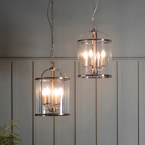 Lambeth 4 Pendant Light - Antique Brass