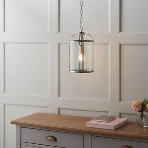 Lambeth Pendant Light - Satin Nickel