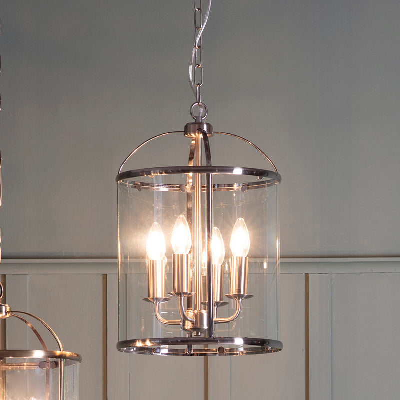 Lambeth 4 Pendant Light - Satin Nickel