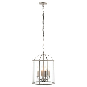 Lambeth 4 Pendant Light - Satin Nickel