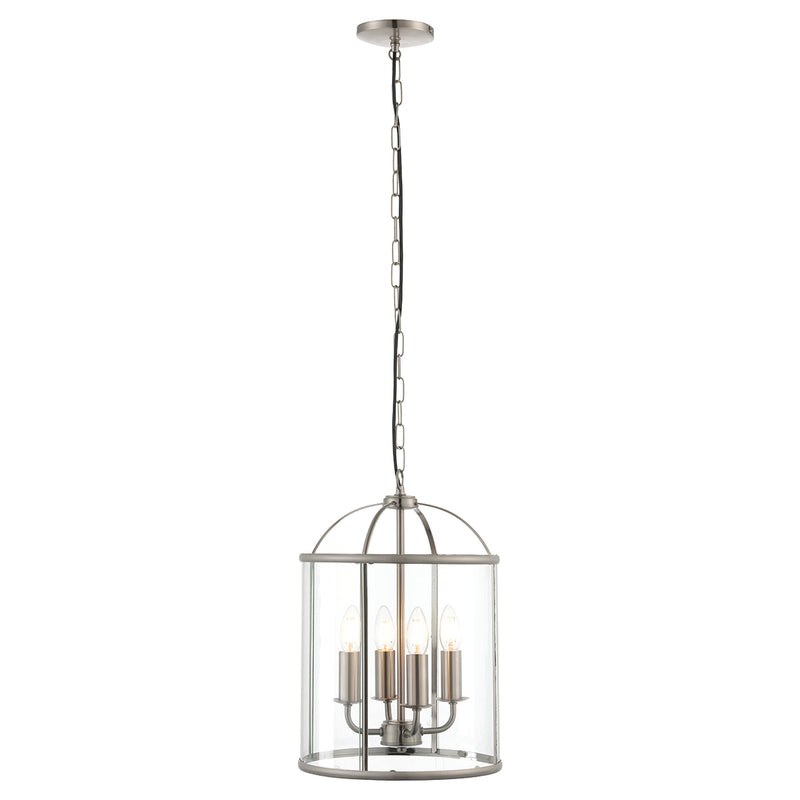 Lambeth 4 Pendant Light - Satin Nickel