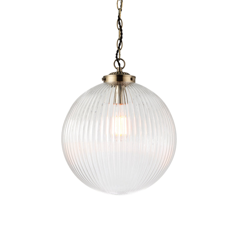 Brydon Large Pendant Light - Clear Glass
