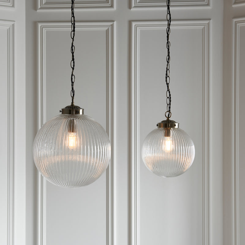 Brydon Large Pendant Light - Clear Glass