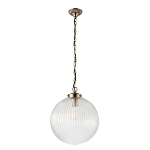 Brydon Large Pendant Light - Clear Glass