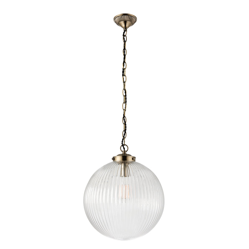 Brydon Large Pendant Light - Clear Glass