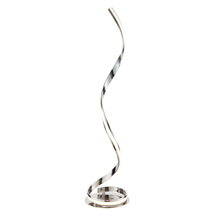 Aria 1 Light Floor Lamp - Chrome