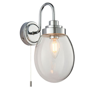 Hampton 1 Light Wall Light - Chrome