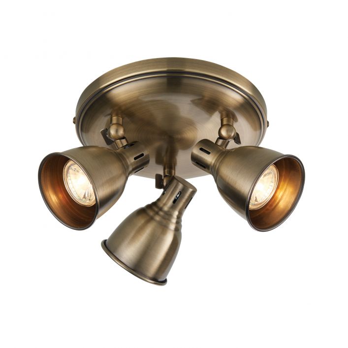 Westbury 3 Light Spotlight Plate - Antique Brass