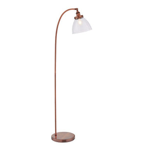 Hansen 1 Light Floor Lamp - Aged Copper