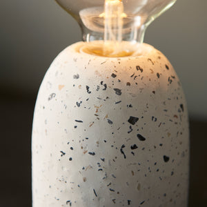 Terrazzo Table Lamp - White