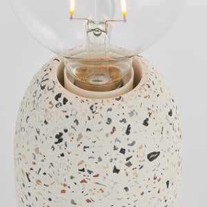 Terrazzo Table Lamp - White