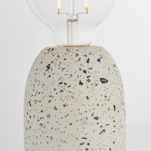 Terrazzo Table Lamp - White